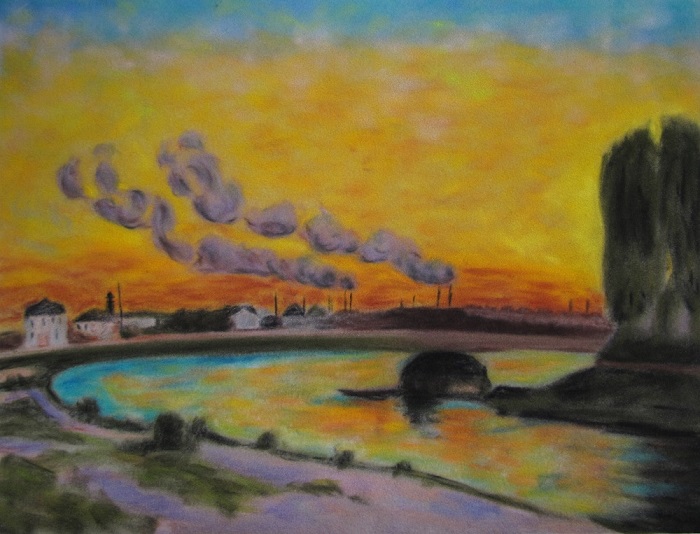 Soleil couchant à Ivry